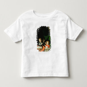 Eine Katze beobachtet zwei Jungs Kleinkind T-shirt