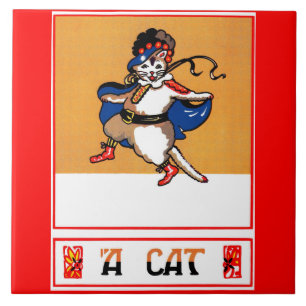 Eine Katze Fliese
