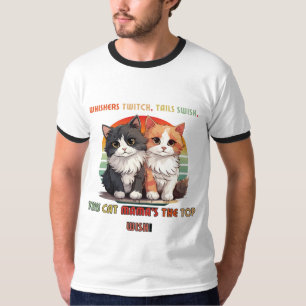 "Eine Katze führt einfach zum anderen" T-Shirt