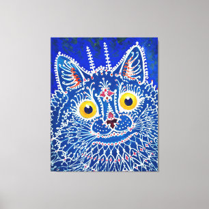 Eine Katze im gotischen Stil von Louis Wain Leinwanddruck