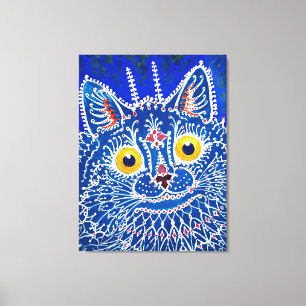 Eine Katze im gotischen Stil von Louis Wain Leinwanddruck