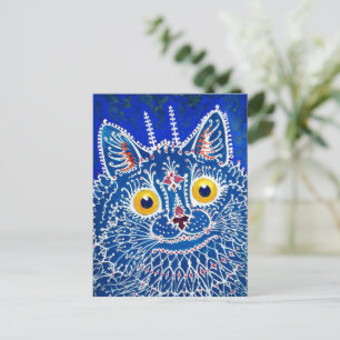 Eine Katze im gotischen Stil von Louis Wain Postkarte