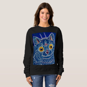 Eine Katze im gotischen Stil von Louis Wain Sweatshirt