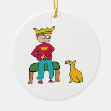 Eine Katze kann sich einen König ansehen