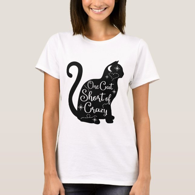 Eine Katze Kurz Crazy TShirt Woman (Vorderseite)