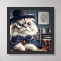 Eine Katze mit einem Monokel VI