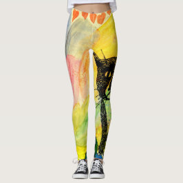 Eine Katze rief George an Leggings