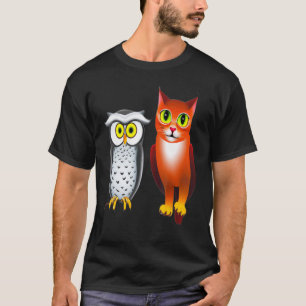 EINE KATZE UND EINE EULE 4 T-Shirt