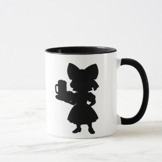 Eine Kellnerin Tasse