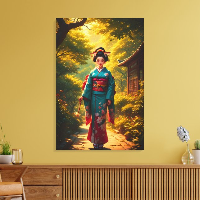 Eine Kimono-Strahlung Leinwanddruck (Insitu (Wohnzimmer))