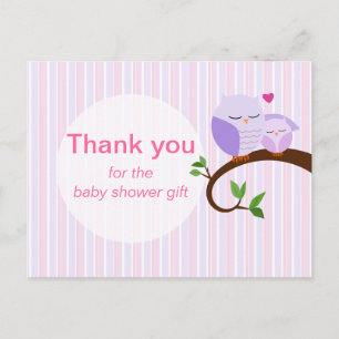 Eine Kinderdusche Lila Danke Postcard Postkarte