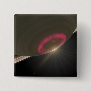 Eine Kirsche-rote Aurora Button