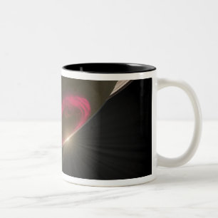 Eine Kirsche-rote Aurora Zweifarbige Tasse