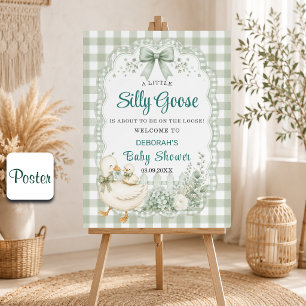 Eine kleine alberne Gans Green Cottagecore Babypar Poster
