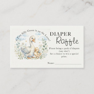 Eine kleine alberne Gans ist los Baby Shower Begleitkarte