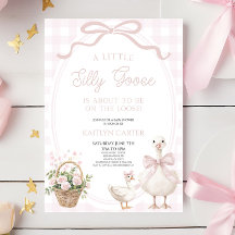 Eine kleine alberne Gans rosa Bogen floral Baby Sh