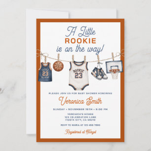 Eine kleine Anfänger-Basketball-Sport-Jungen-Baby- Einladung