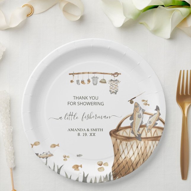 Eine kleine Aquarelldusche für Fischer Pappteller (Von Creator hochgeladen)