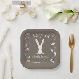 Eine kleine Babydusche Pappteller