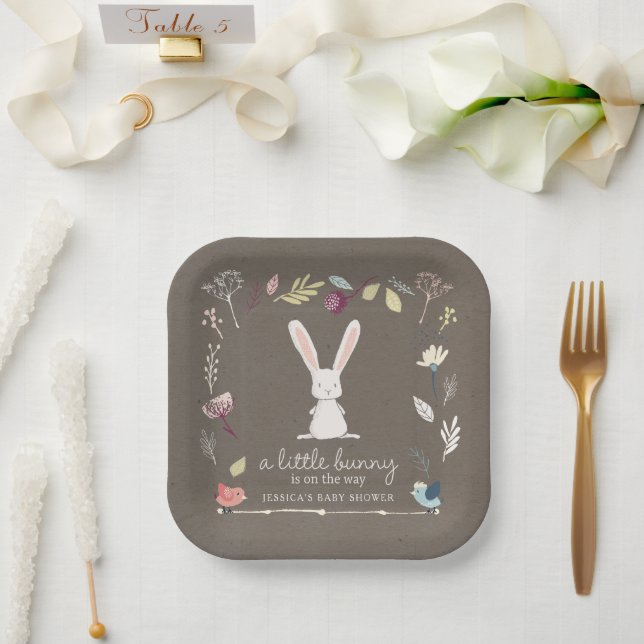Eine kleine Babydusche Pappteller (Hochzeit)