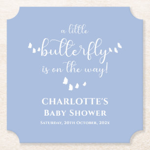 Eine kleine Babyschmetterling-Baby-Party naht Untersetzer
