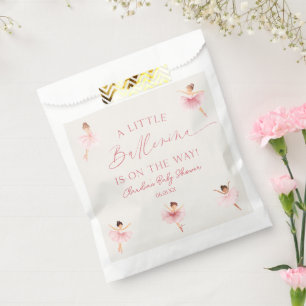 Eine kleine Ballerina Pink Ballett Babydusche Geschenktütchen