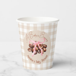 Eine kleine Bean braut Pappbecher