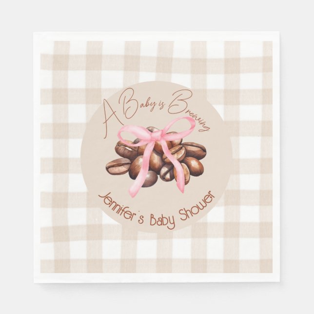 Eine kleine Bean braut Serviette (Vorderseite)