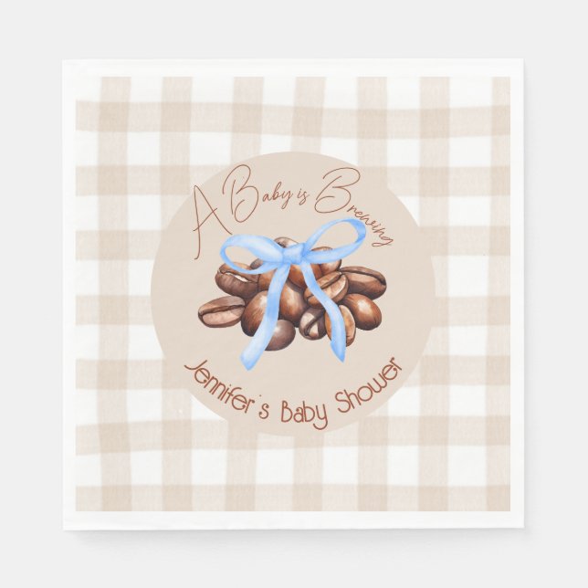 Eine kleine Bean braut Serviette (Vorderseite)