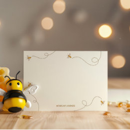 Eine kleine Biene Baby Shower Notizkarte Mitteilungskarte