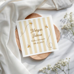 Eine kleine Biene Baby Shower Serviette