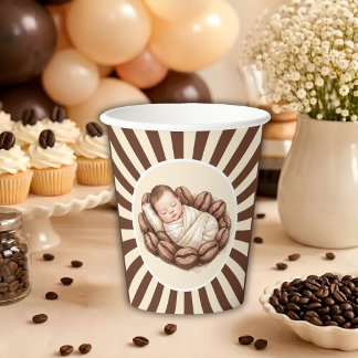 Eine kleine Bohne braut Kaffee-Baby-Party Pappbecher