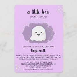 Eine kleine Boo-Babydusche per Mail Einladung