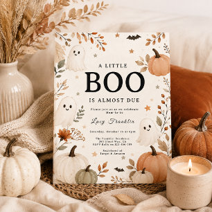 Eine kleine Boo-Fall-Halloween-Baby-Party Einladung