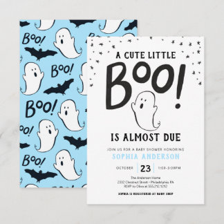 Eine kleine Boo Halloween Baby Dusche Einladung