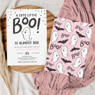 Eine kleine Boo Halloween Baby Dusche Einladung