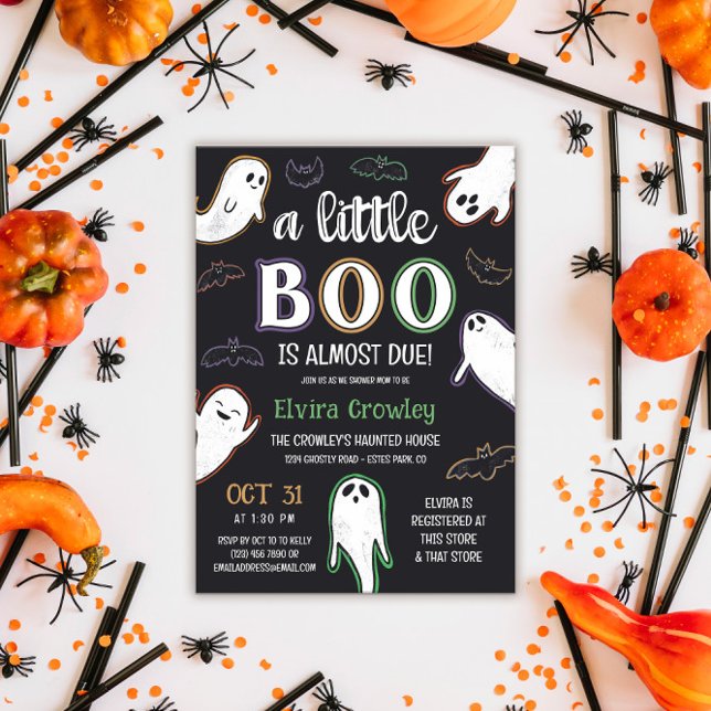 Eine kleine Boo Halloween Babydusche Einladung (Von Creator hochgeladen)