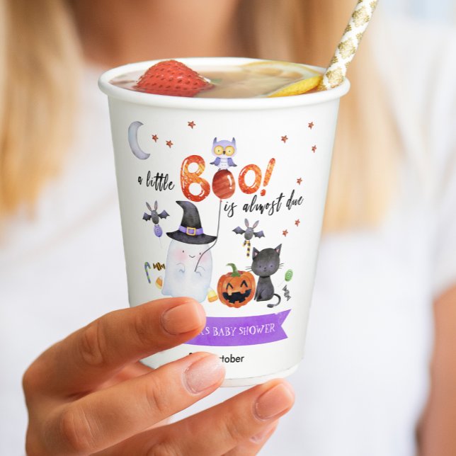 Eine kleine Boo Halloween-Kinderdusche Pappbecher (Von Creator hochgeladen)