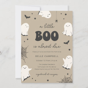 Eine kleine Boo ist fast fällig Baby Shower Einlad Einladung