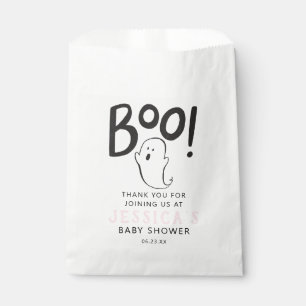 Eine kleine Boo Pink Babydusche bevorzugt Tasche Geschenktütchen