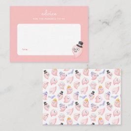 Eine kleine Boo Pink Babydusche Kinderbetreuung Mitteilungskarte