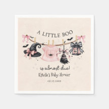 Eine kleine Boo Pink Halloween-Party-Baby-Shower
