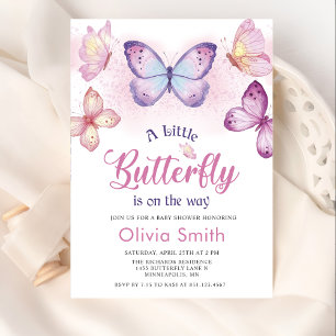 Eine kleine Butterfly-Baby-Dusche - Einladung