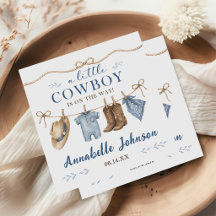 Eine kleine Cowboy-Baby-Party für Jungen