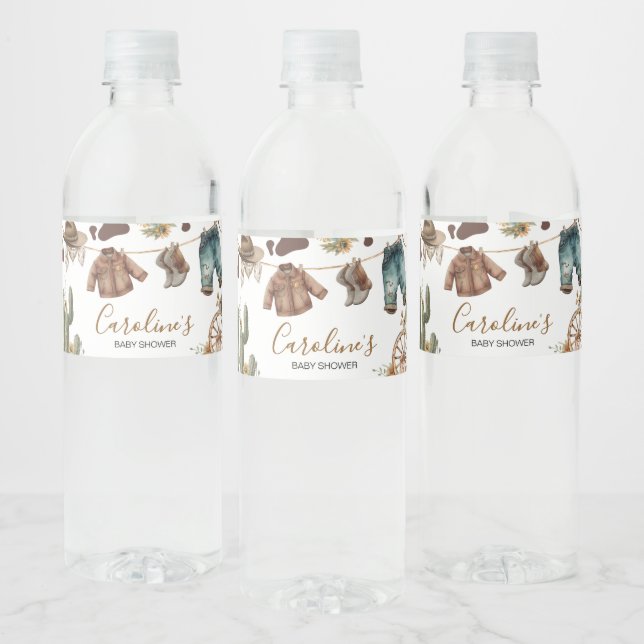 Eine kleine Cowboy-Babydusche (Flaschen)