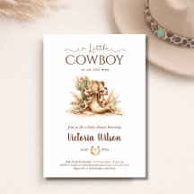 Eine kleine Cowboy-Wild-West-Baby-Party