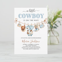 Eine kleine Cowboy-Wild-West-Blau-Cowboy-Baby-Part