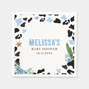 Eine kleine Cowboy-Wild-West-Junge-Baby-Party Serviette