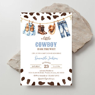 Eine kleine Cowboy-Wild-West-Rodeo-Baby-Party Einladung