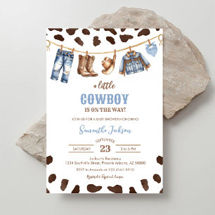 Eine kleine Cowboy-Wild-West-Rodeo-Baby-Party Einladung